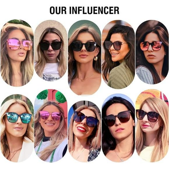 Retro Round Sunglasses Vintage Polarized Shades PC Frame for Women main image 5